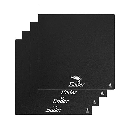 Sovol 4 Stück Ender 3 Druckbett aufkleben oberfläche Platten Build Surface für Ender 3 S1 /Ender 3 Pro/Ender 3 V2/Ender 5 / Sovol SV05 SV06, 235 x235 mm von Sovol