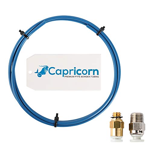 Sovol Authentisch Capricorn Bowden PTFE Schlauch Blau schlauch XS 1 Meter mit PC4-M6 Pneumatik-anschlussstücke und PC4-M10 Verbinder für 3D-Drucker 1,75 mm Filament von Sovol