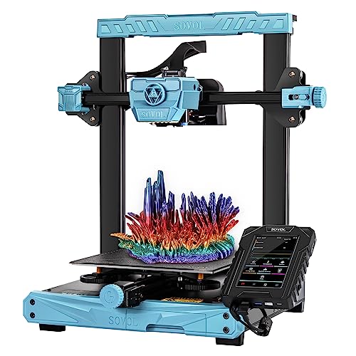 Sovol SV07 3D Drucker 500mm/s mit Klipper Firmware 5 Zoll Touchscreen, 300℃ High-Temp FDM 3D Printer Planetary Dual-Gear Direct Extruder Auto Leveling Meanwell Power Supply Druckgröße 220x220x250 mm von Sovol