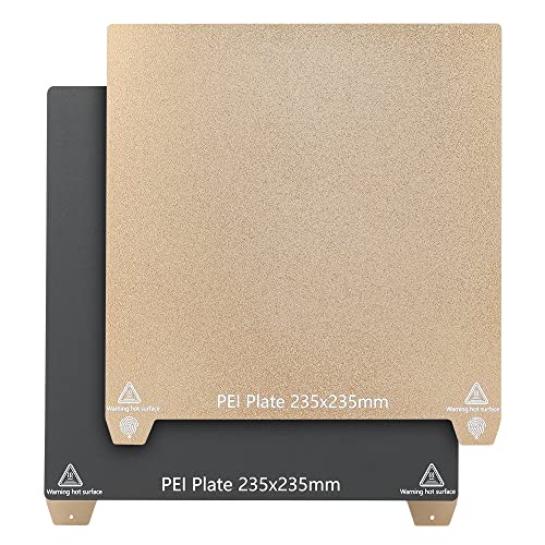 Sovol Upgrade PEI Druckplatte Doppelseitige PEI+PC Sheet 235x235mm Magnetische Druckbettplatte für Creality Ender3/Ender 3 Pro/Ender 3 V2/Ender 3 S1 Pro/Ender 3 Neo/Voxelab Aquila 3D Drucker von Sovol