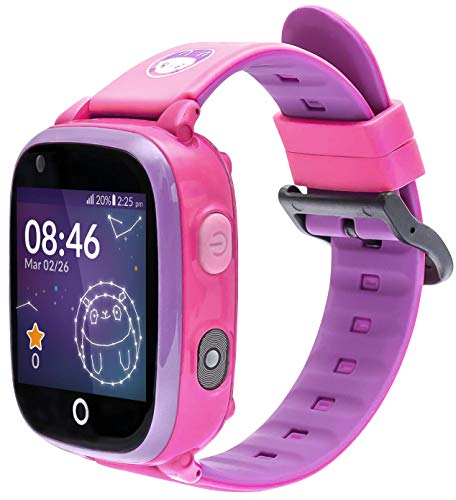SoyMomo - Intelligente Uhr für Kinder Space 1.0 - Smartwatch für Kinder mit GPS, Anrufe und Videotelefonie - Kinderortungsgerät mit SOS-Taste - Unbekannte Nummern Sperre - Pinke von SoyMomo