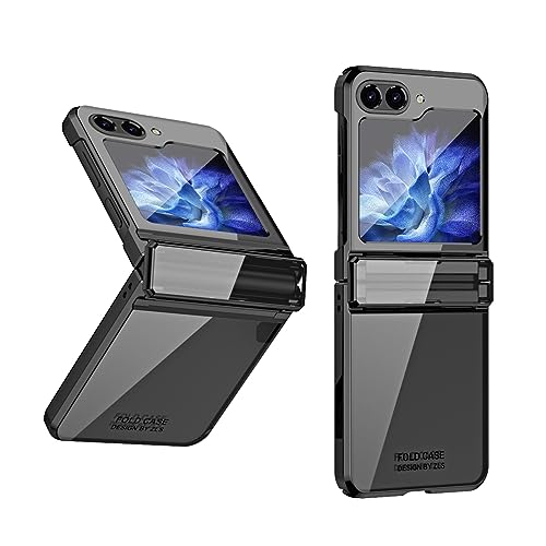 Soyeacrg Schutzhülle für Samsung Galaxy Z Flip 5, Scharnierabdeckung, schützend, ultradünn, schmale Passform, leicht, luxuriös, beschichteter Rahmen, kristallklare PC-Hülle für Samsung Z Flip 5 5G Soyeacrg Schutzhülle für Samsung Galaxy Z Flip 5, Scharnierabdeckung, schützend, ultradünn, schmale Passform, leicht, luxuriös, beschichteter Rahmen, kristallklare PC-Hülle für Samsung Z Flip 5 5G von Soyeacrg