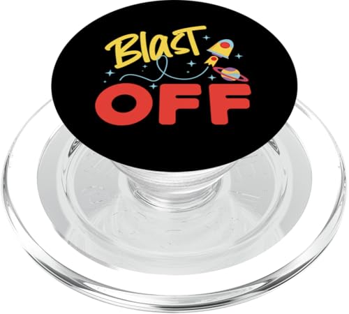 Blast Off Rocket für Mädchen und Jungen PopSockets PopGrip für MagSafe Blast Off Rocket für Mädchen und Jungen PopSockets PopGrip für MagSafe von Space Astronaut And Mars Space Travel Designs