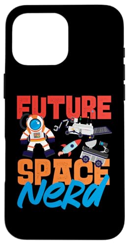 Future Space Nerd Astronaut für Kinder Hülle für iPhone 16 Pro Max von Space Astronaut And Mars Space Travel Designs