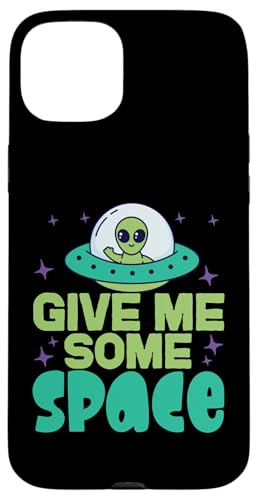 Gib mir etwas Space Alien in UFO Hülle für iPhone 15 Plus von Space Astronaut And Mars Space Travel Designs