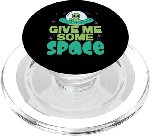 Gib mir etwas Space Alien in UFO PopSockets PopGrip für MagSafe Gib mir etwas Space Alien in UFO PopSockets PopGrip für MagSafe von Space Astronaut And Mars Space Travel Designs