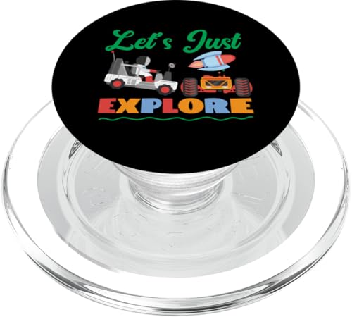 Lass uns einfach Mondfahrzeuge erkunden PopSockets PopGrip für MagSafe Lass uns einfach Mondfahrzeuge erkunden PopSockets PopGrip für MagSafe von Space Astronaut And Mars Space Travel Designs