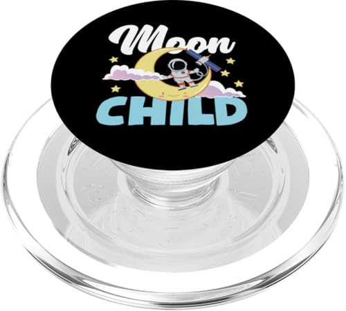 Moon Child Spaceman Design für Kinder PopSockets PopGrip für MagSafe Moon Child Spaceman Design für Kinder PopSockets PopGrip für MagSafe von Space Astronaut And Mars Space Travel Designs