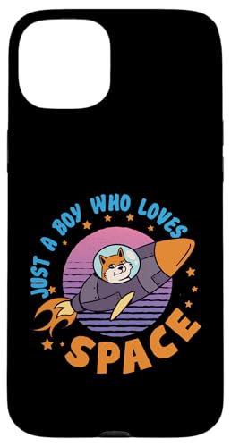 Nur ein Junge, der Space Dog in Rocket liebt Hülle für iPhone 15 Plus Nur ein Junge, der Space Dog in Rocket liebt Hülle für iPhone 15 Plus von Space Astronaut And Mars Space Travel Designs