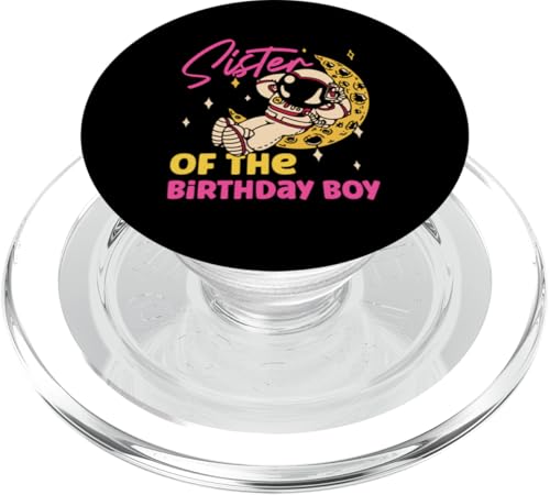 Schwester des Geburtstags Junge Astronaut PopSockets PopGrip für MagSafe Schwester des Geburtstags Junge Astronaut PopSockets PopGrip für MagSafe von Space Astronaut And Mars Space Travel Designs