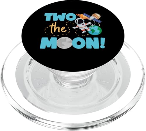 Two The Moon! Geburtstags-Design für Kinder PopSockets PopGrip für MagSafe Two The Moon! Geburtstags-Design für Kinder PopSockets PopGrip für MagSafe von Space Astronaut And Mars Space Travel Designs