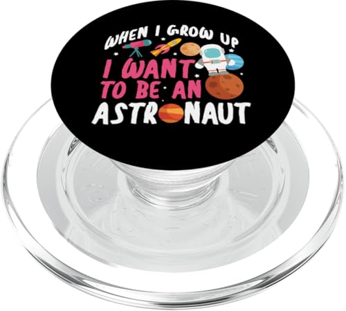 Wenn ich groß bin, möchte ich Astronaut werden PopSockets PopGrip für MagSafe Wenn ich groß bin, möchte ich Astronaut werden PopSockets PopGrip für MagSafe von Space Astronaut And Mars Space Travel Designs