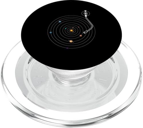 Space DJ Galaxy Universe - Solar System Music Plattenspieler EDM PopSockets PopGrip für MagSafe von Space DJ Universe - Solar System Music Turntable
