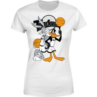 Space Jam Bugs Und Daffy Time Squad Damen T-Shirt - Weiß - XXL von Space Jam