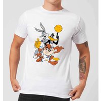 Space Jam Gruppe Shot Herren T-Shirt - Weiß - 5XL von Space Jam