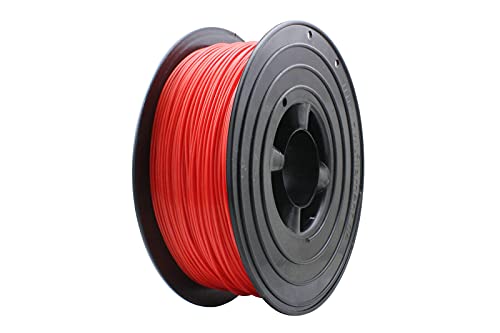 SPACE 3D Drucker 1kg Filament Rolle PLA 175mm Schwarz Transparent Gelb Rot top Qualität B-Ware (Rot) von Space
