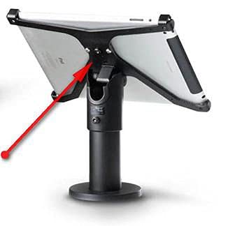 SpacePole X-Frame, Holder, iPad 2/3/4 excl. Stand, White, SPXF105-32 (excl. Stand, White, Tablet Mount) von SpacePole