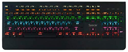 Spacer Mechanical Keyboard for PC Gamer and Work,Layout QWERTY von Spacer