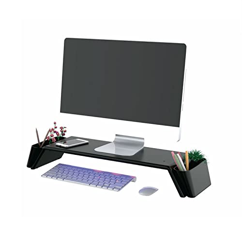 SPACETRONIK Monitorständer, Bildschirm Ständer, Unterbau Monitor, Stander fur PC Monitor Laptop bis 10kg, 48 x 22 cm (USB + UV) von Spacetronik