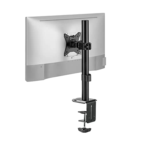 Spacetronik Monitor Halterung für 17-32 Zoll Bildschirm bis zu 9 kg - Monitorhalterung Schreibtisch mit Kabelklammern - Höhenverstellbare mit Neigungen, Schwenken, Dreht - VESA 75x75/100x100 mm von Spacetronik