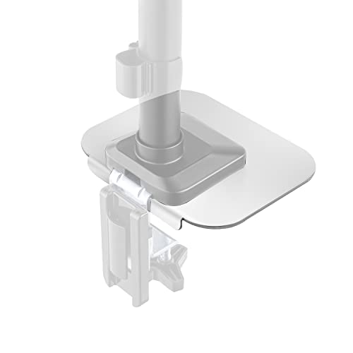 Spacetronik - Stabilisierungsplatte - Schutz Platte für Monitorhalterung-Basis - Zusätzliche Schutzplatte für Monitorständer auf Schreibtisch - Schreibtischschutz - Verstärkungsplatte - Farbe Weiß von Spacetronik