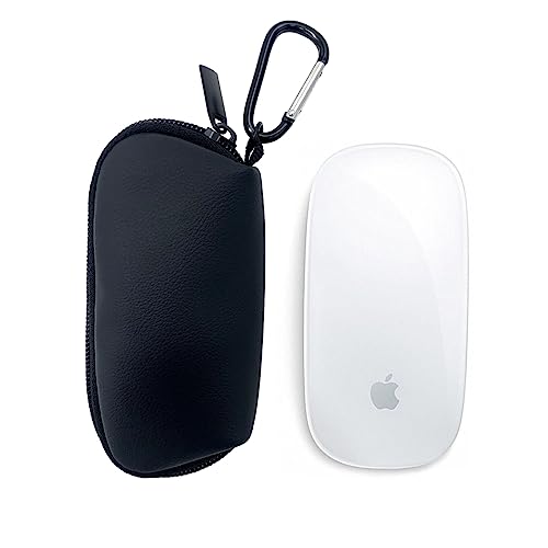 KOSTOO 1 Stück PU-Leder-Aufbewahrungstasche Staubschutz mit innerem Samt für Apple Magic Mouse (I und II 2. Generation) von Kopeme