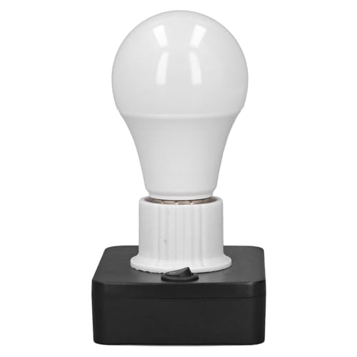 12-60 V E27 LED-Leuchtmittel, LED-Arbeitsleuchte, 6500 K, weiß, Rutschfest, 700 Lm, E27-Licht für Einhell Power X Change 18 V Lithium-Batterie von Spacnana