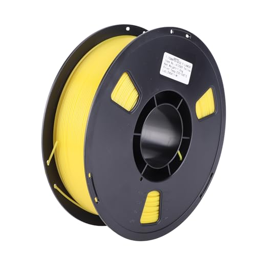 3D -Druckerfilament Hohe Hartnäckigkeit PetG -Druckmaterial für 1,75 Mm PLA ABS TPU PCL 3D Drucker Verbrauchbar (YELLOW) von Spacnana