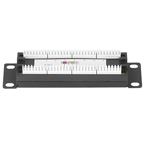 8-Port-Patchpanel, Wandmontage-Netzwerk-Patchpanel UTP Cat6, Ungeschirmte Verkabelungshalterung für 23–28 AWG-Kabel, mit Standardfertigung 8-Port-Patchpanel, Wandmontage-Netzwerk-Patchpanel UTP Cat6, Ungeschirmte Verkabelungshalterung für 23–28 AWG-Kabel, mit Standardfertigung von Spacnana