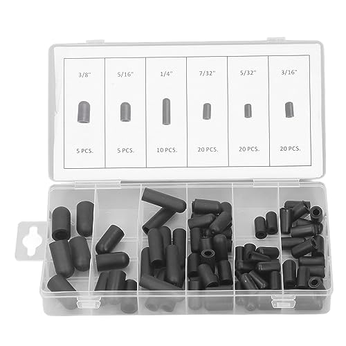 80-teiliges Vakuum-Hutstopfen-Sortiment-Set, Gummi-Auslaufschutz, Hochtemperaturbeständig, mit Einer Aufbewahrungsbox, 5/32 Zoll Bis 3/8 Zoll, Schwarz 80-teiliges Vakuum-Hutstopfen-Sortiment-Set, Gummi-Auslaufschutz, Hochtemperaturbeständig, mit Einer Aufbewahrungsbox, 5/32 Zoll Bis 3/8 Zoll, Schwarz von Spacnana