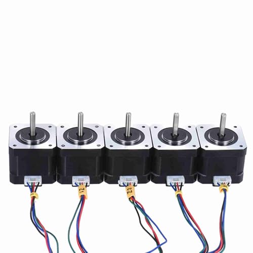 Anet Nema 17 Stepper Motor Effizienter 3D -Drucker CNC Kit 2 Phasenantriebsregel für 3D -Druckbegeisterte Metall 10pcs (5PCS) von Spacnana