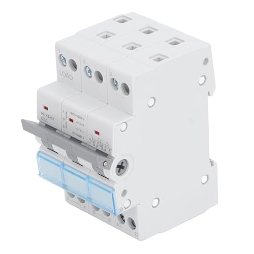Dual Power Manual Transfer Switch, 3p Interlock 63A -Leistungsschalter 400VAC DIN -Schienenhalterung für Wohnmobile, Häuser, Generatoren mit Farbanzeigefenster, Vereinfachen Sie Ihren Betrieb Sicher Dual Power Manual Transfer Switch, 3p Interlock 63A -Leistungsschalter 400VAC DIN -Schienenhalterung für Wohnmobile, Häuser, Generatoren mit Farbanzeigefenster, Vereinfachen Sie Ihren Betrieb Sicher von Spacnana