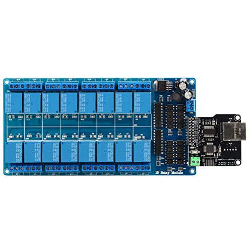 Ethernet-Steuermodul mit 16-Kanal-Relais, LAN-WAN-Netzwerk-Web-Server, RJ45-Anschluss für Fernsteuerung Ethernet-Steuermodul mit 16-Kanal-Relais, LAN-WAN-Netzwerk-Web-Server, RJ45-Anschluss für Fernsteuerung von Spacnana