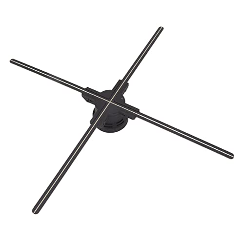 Holographischer LED -Fan, 100 cm 3D -Projektionsfan, Mehrere Steuerelemente mit Mobiler App, Realistischer Holographischer Effekt, für Ladenschild, Bar, Party (EU-Stecker) von Spacnana