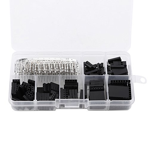 Jumper -Draht -Pin Stecker Kit 310pcs Männliche Weibliche Crimp Pins Adapter, Steckerkit für Breadboard Prototypen mit Transparenten Box, Schraubenklemmen Jumper -Draht -Pin Stecker Kit 310pcs Männliche Weibliche Crimp Pins Adapter, Steckerkit für Breadboard Prototypen mit Transparenten Box, Schraubenklemmen von Spacnana