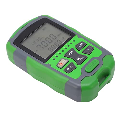 LWL-Tester, Optischer Mini-Leistungsmesser, Rotlicht-LWL-Kabel-Leistungstester mit USB-Ladekabel, LWL-Anschlüssen (10 MW) von Spacnana