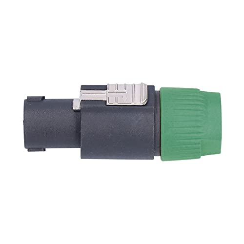 Spacnana 4 Pollautsprecherstecker, 30A RMS Continuous Power Humanized Locking Design Lock-System für Kabel von 6-15 Mm Durchmesser Geeignet (GREEN) von Spacnana