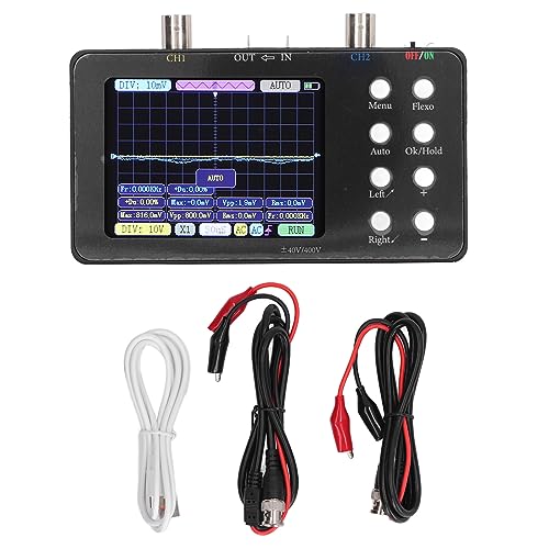 Tragbares Digitales Oszilloskop mit 2 Kanälen, 2 MHz Bandbreite, 50 M Abtastrate, 3,2-Zoll-LCD-Display, Hintergrundbeleuchtungs-Triggerfunktion von Spacnana