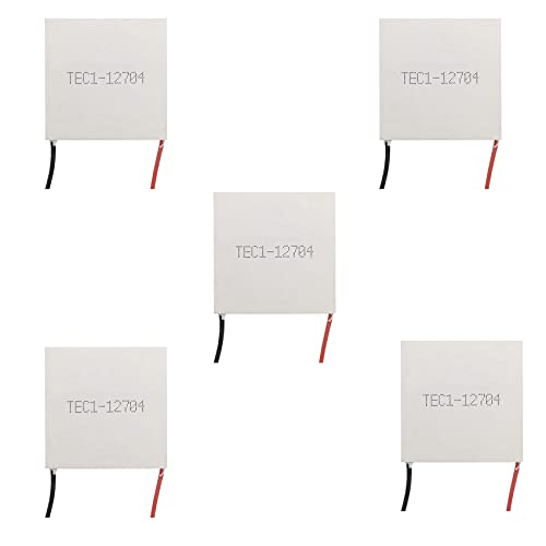 Spactz 5X TEC1-12704 Thermoelektrischer Kühler Peltier 30 mm x 30 mm TEC1 12704 Elemente 12V4A Kühlung Peltier Spactz 5X TEC1-12704 Thermoelektrischer Kühler Peltier 30 mm x 30 mm TEC1 12704 Elemente 12V4A Kühlung Peltier von Spactz