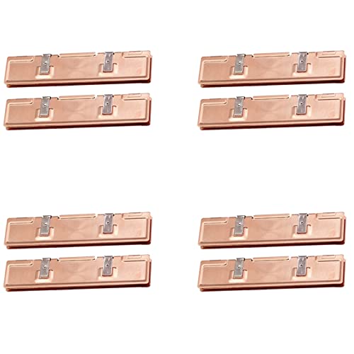 Spactz 8 Stücke Reines Kupfer RAM Kühlkörper Kühler für Ram Speicher Kühler Kühlung Kühlkörper Desktop Speicher Kühler DDR2 von Spactz