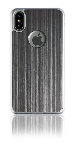 Spada - Brushed Alu Cover - Apple iPhone X/XS - Silber von Spada