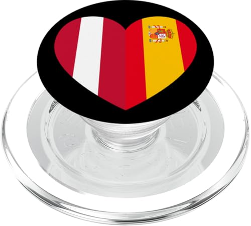 Austria and Spain: United Friendship Pride PopSockets PopGrip für MagSafe Austria and Spain: United Friendship Pride PopSockets PopGrip für MagSafe von Spain Love Pride Merch