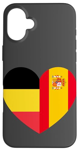 Belgium and Spain: United Friendship Pride Hülle für iPhone 16 Plus von Spain Love Pride Merch