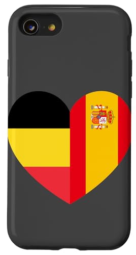 Belgium and Spain: United Friendship Pride Hülle für iPhone SE (2020) / 7 / 8 von Spain Love Pride Merch