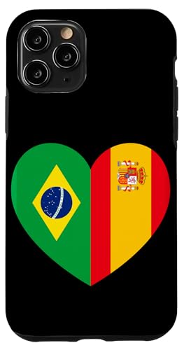 Brazil and Spain: United Friendship Pride Hülle für iPhone 11 Pro von Spain Love Pride Merch