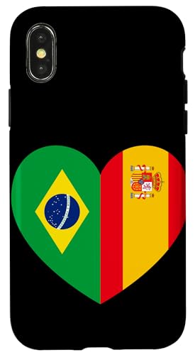 Brazil and Spain: United Friendship Pride Hülle für iPhone X/XS von Spain Love Pride Merch