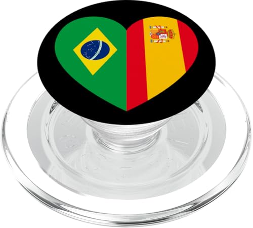 Brazil and Spain: United Friendship Pride PopSockets PopGrip für MagSafe Brazil and Spain: United Friendship Pride PopSockets PopGrip für MagSafe von Spain Love Pride Merch