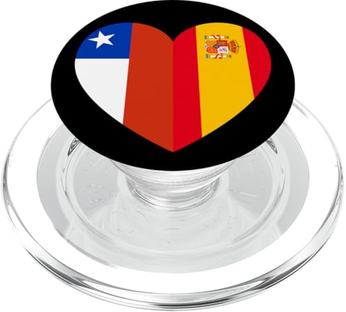 Chile and Spain: United Friendship Pride PopSockets PopGrip für MagSafe Chile and Spain: United Friendship Pride PopSockets PopGrip für MagSafe von Spain Love Pride Merch