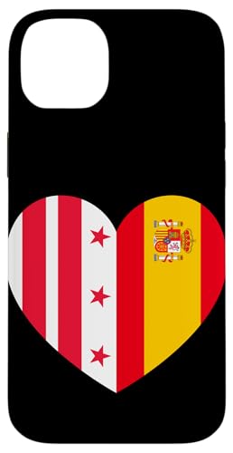 Columbia and Spain Flags: Heart Shaped Unity Hülle für iPhone 14 Plus Columbia and Spain Flags: Heart Shaped Unity Hülle für iPhone 14 Plus von Spain Love Pride Merch