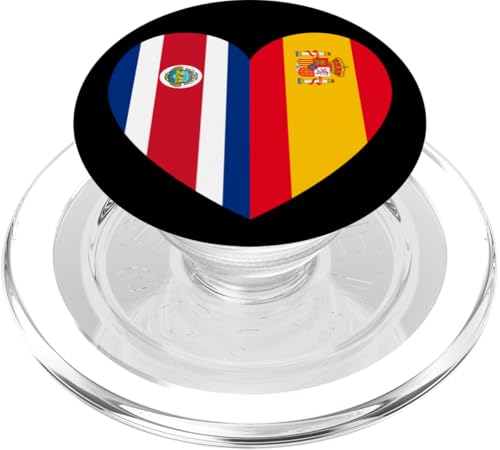 Costa Rica and Spain: United Friendship Pride PopSockets PopGrip für MagSafe von Spain Love Pride Merch